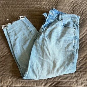 Old Navy Blue High-Rise Slouchy Taper Jeans